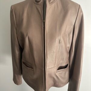 Women's Brown Leather Jacket